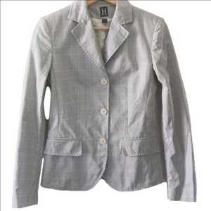 Tommy Hilfiger window pane blazer. Size 0. EUC